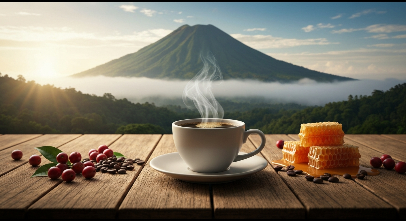 Koffie uit Nicaragua: balans en zoetheid.