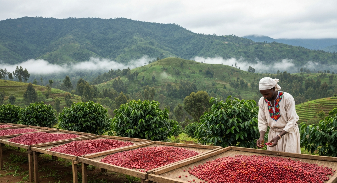 Sidamo: &eacute;&eacute;n van de bekendste koffieregio's van Ethiopi&euml;.